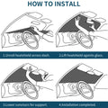 How To Install windshield sunshade
