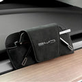 Black glasses case with minimalist design