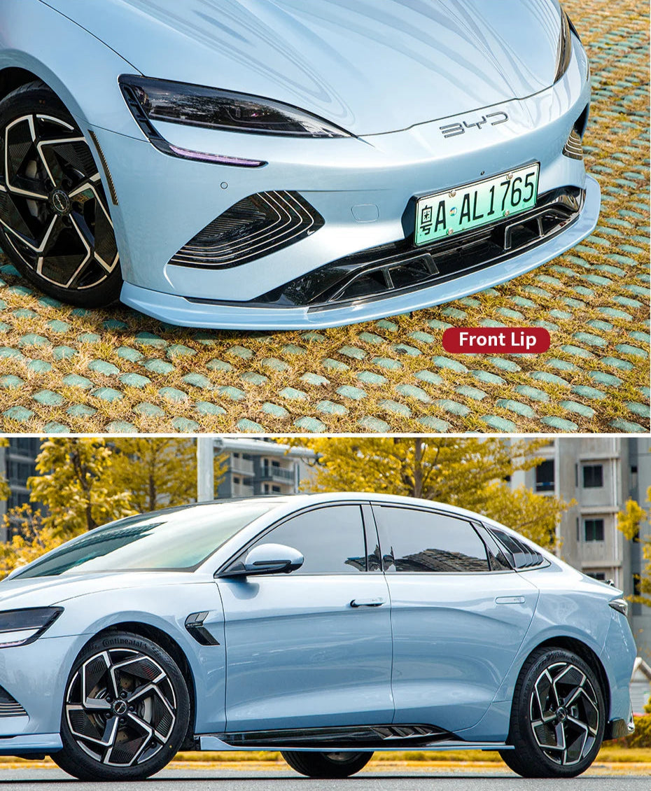 Stylish front lip side skirt rear diffuser