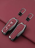 BYD remote key cover in elegant maroon