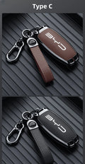 Soft-touch leather key cover with
BYD