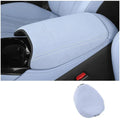 Light blue Arm Rest Cover for BYD provides stylish protection and comfort for car interior