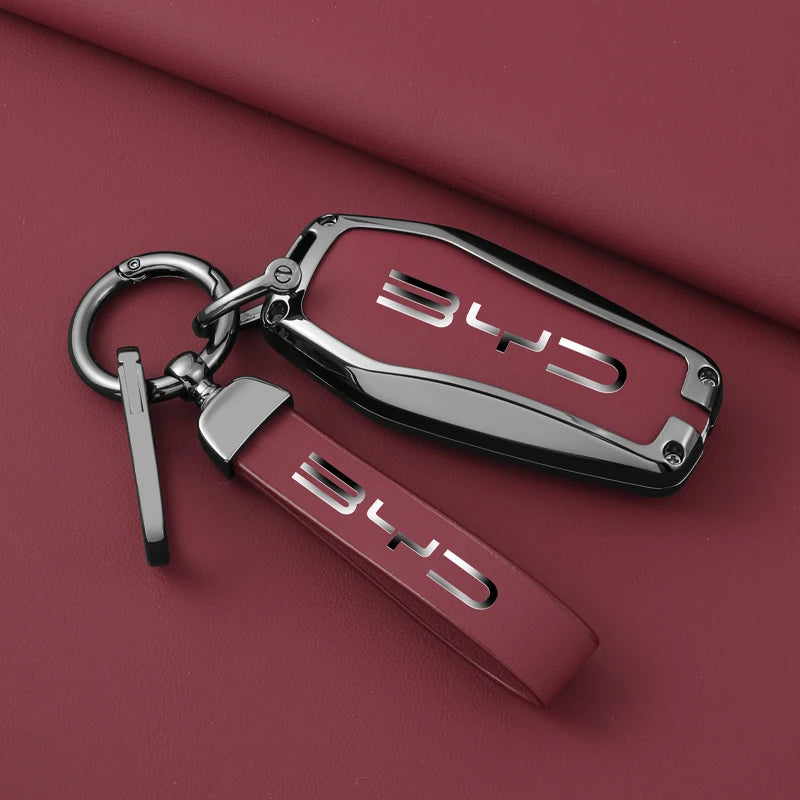leather key cover for BYD key fob