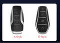 Black leather BYD key case