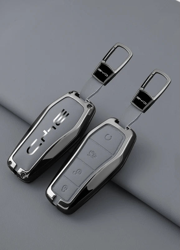 Soft leather key cover for BYD remote