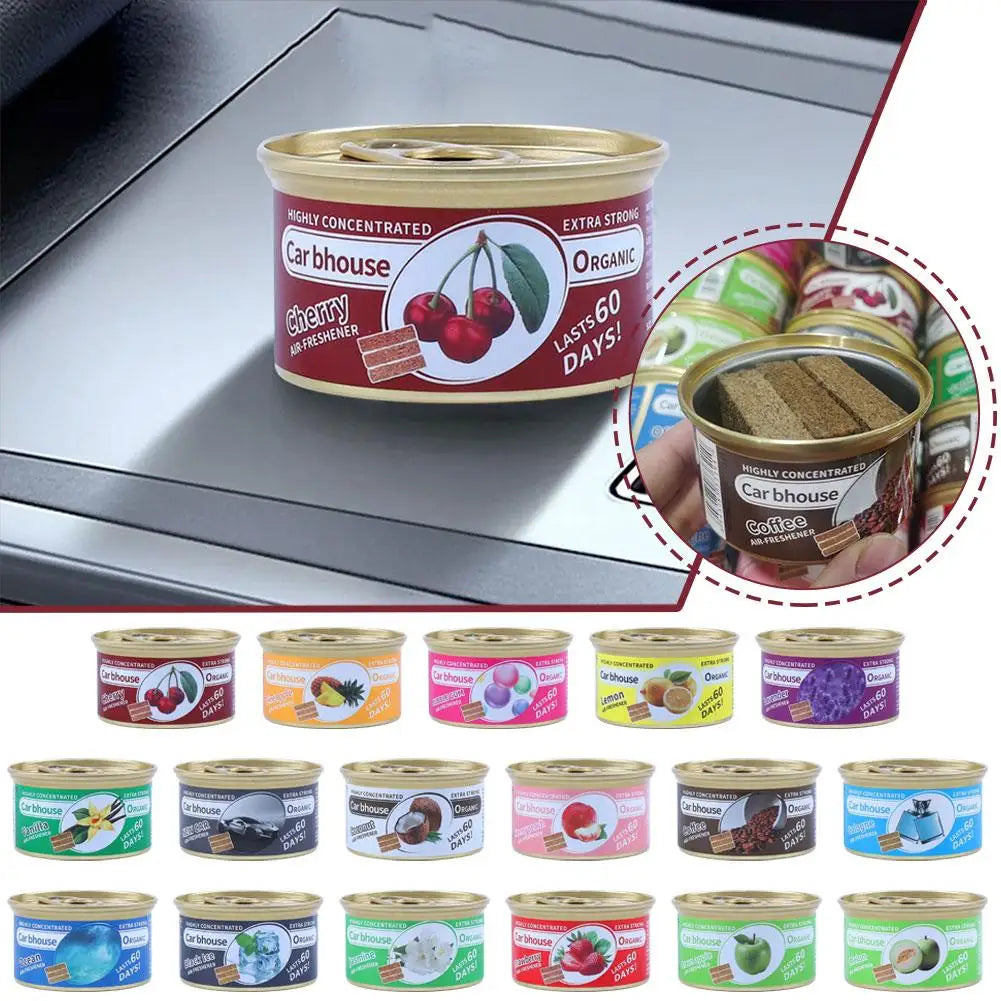 Collection of organic car air fresheners for BYD vehicles