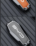 Metal frame finish on BYD key case