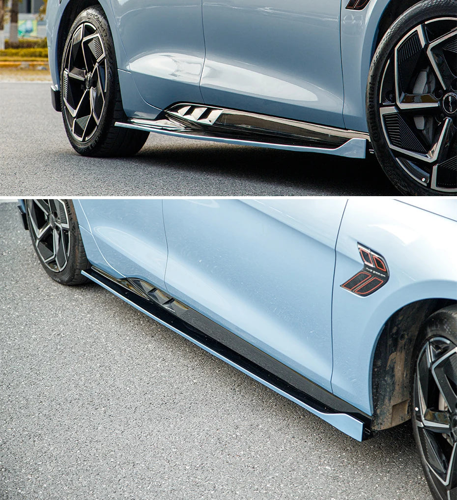 Front lip side skirt rear diffuser for sports car