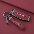 Maroon leather key case for BYD Atto 3