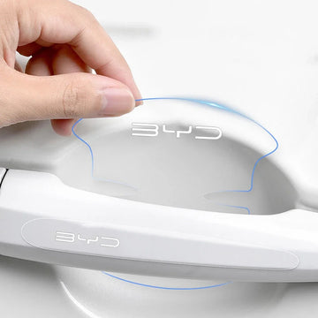Transparent car door handle and bowl stickers