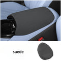 Black suede Arm Rest Cover provides stylish protection and enhanced comfort for your car interior