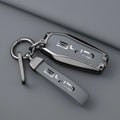 grey leather key case for BYD cars