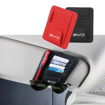 Car Sun Visor Organizer with Sunglasses and Card Holder