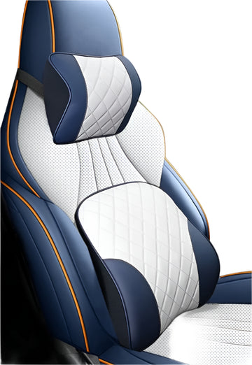 Soft leather car neck pillow for BYD