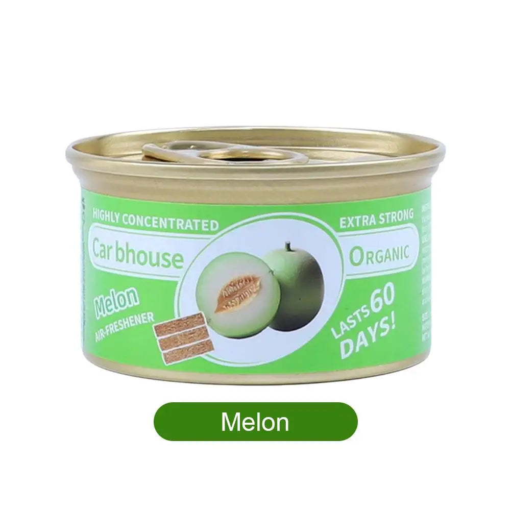Melon car air freshener with fruity fragrance