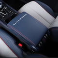 Black arm rest cover for car interior