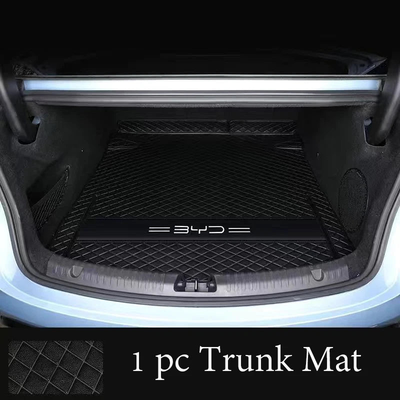 Black 1 Pc Trunk Mat