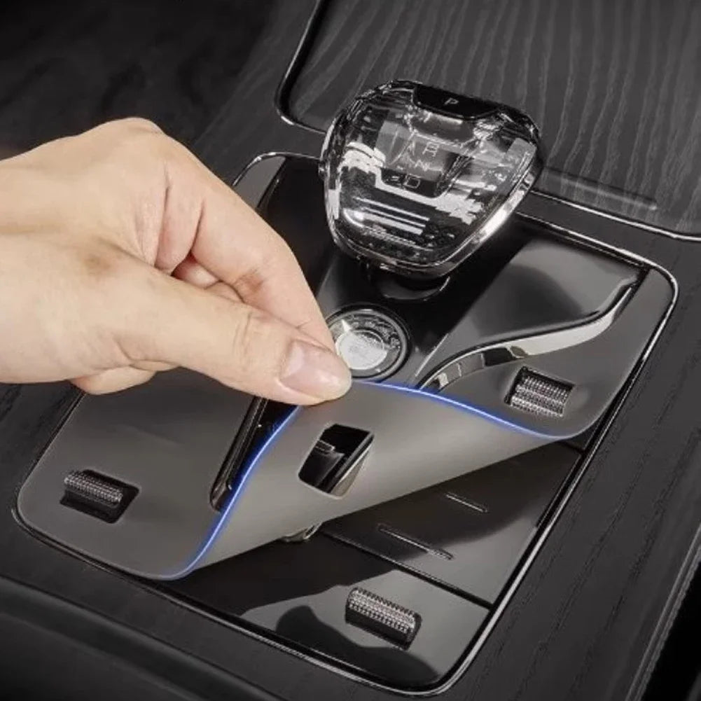 Flexible Silicone Gear Shift Cover Being Folded